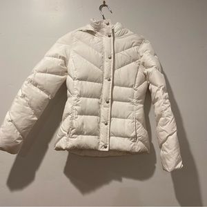 Jcrew Womens puffer white jacket down Small